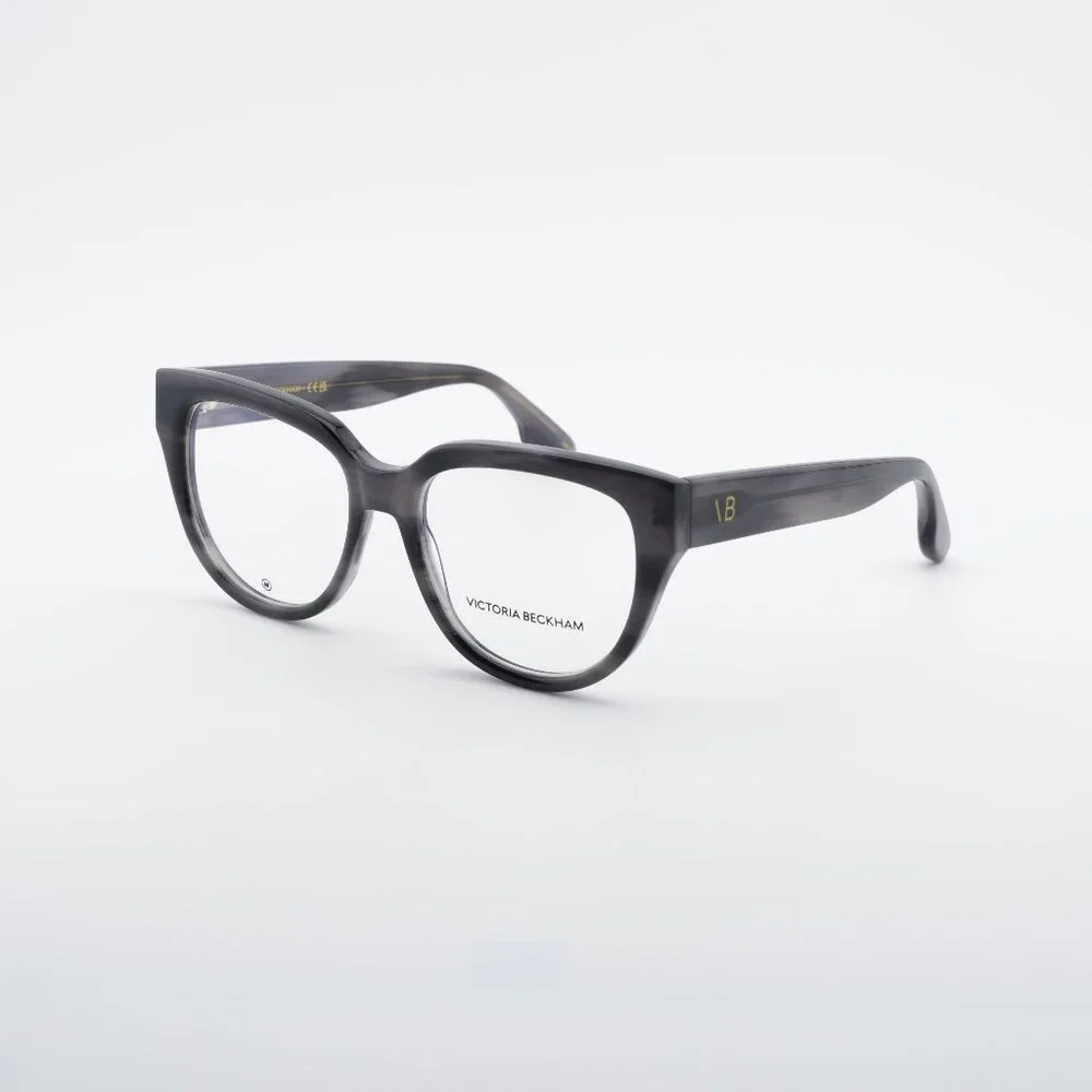 Victoria Beckham VB2674 036 Eyeglasses Striped Grey 53mm Cat Eye Frame